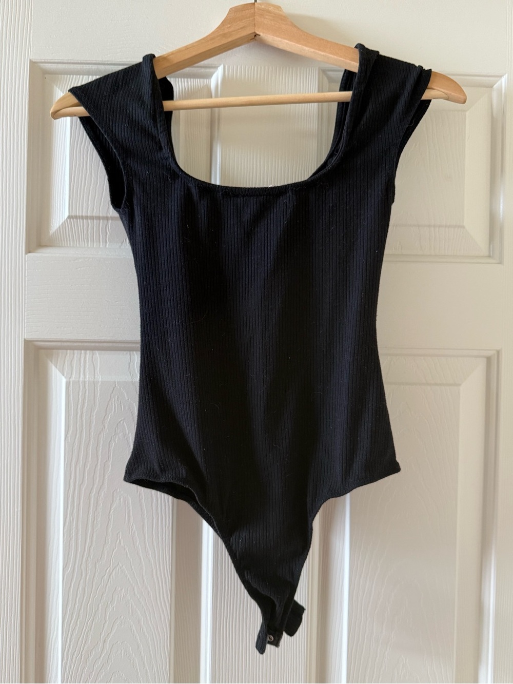 Black Ribbed Kids One-Piece Bodysuit